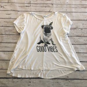 Good Vibes Pug tshirt